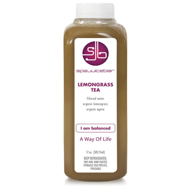 Lemongrass Ice Tea: lemongrass, organic agave, filtered H2O