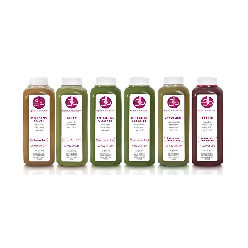 SpaJuiceBar  juice cleanse organic cold pressed juices 